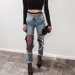 Accessories - NWT Black Wide Net Fishnet Tights Stockings Accessories - NWT Black Wide Net Fishnet Tights Stockings
